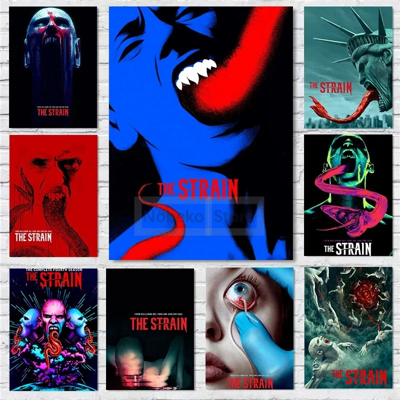 Classic Science Fiction Horror Tv Series The Strain Poster and Prints Canvas Painting Wall Art Pictures Home Room Cinema Decor