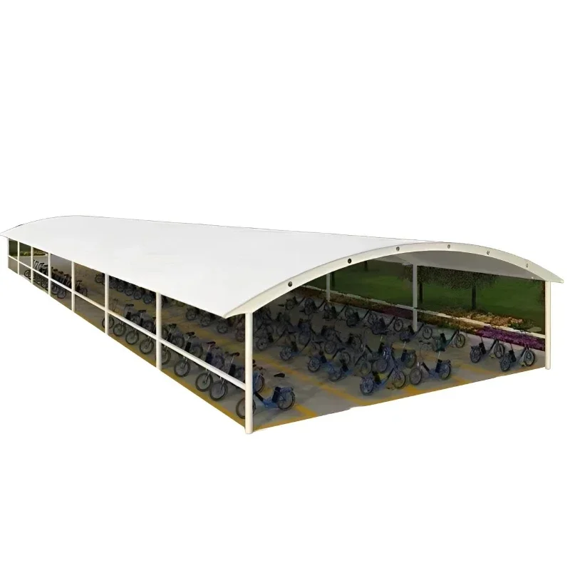 sturdiness tensile pvdf car parking membrane structure canopy tensile canopy for car parking