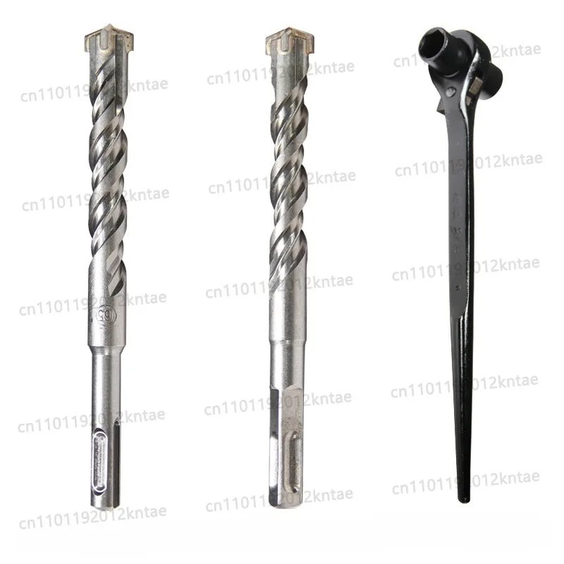 The bracket of expansion screw water drilling rig is fixed and reused and two pieces are removed