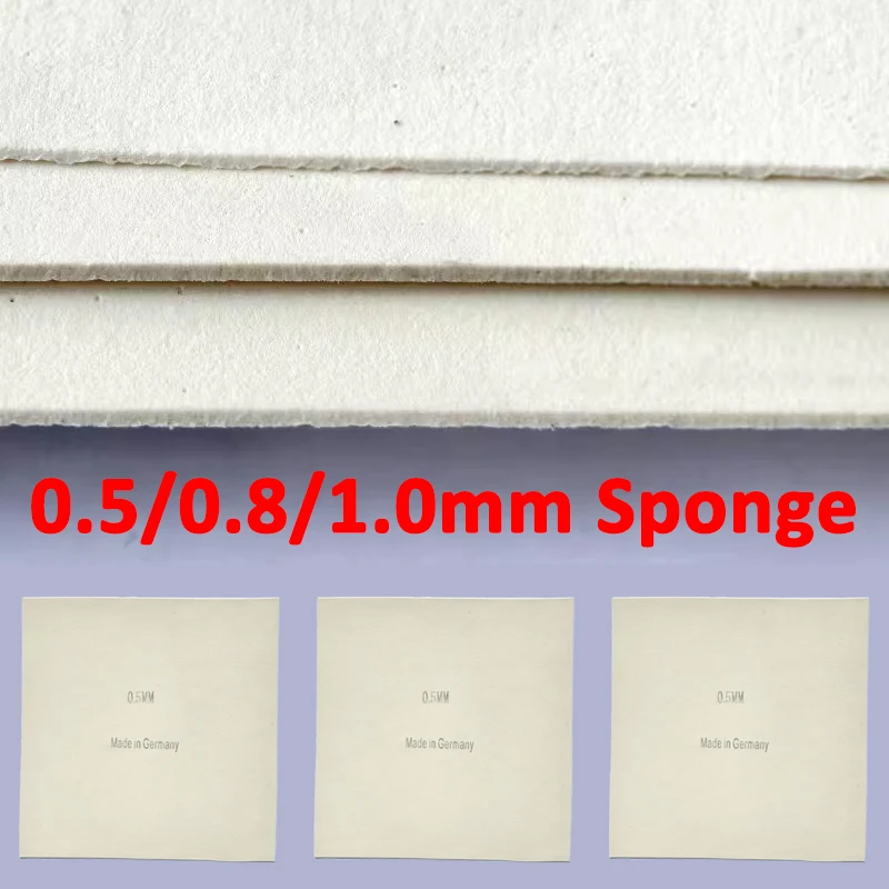 

0.5mm/0.8mm/1.0mm High-Energy Soft Single Sponge for Table Tennis Rubber White Lightweight Thin Table Tennis Rubber Sponge