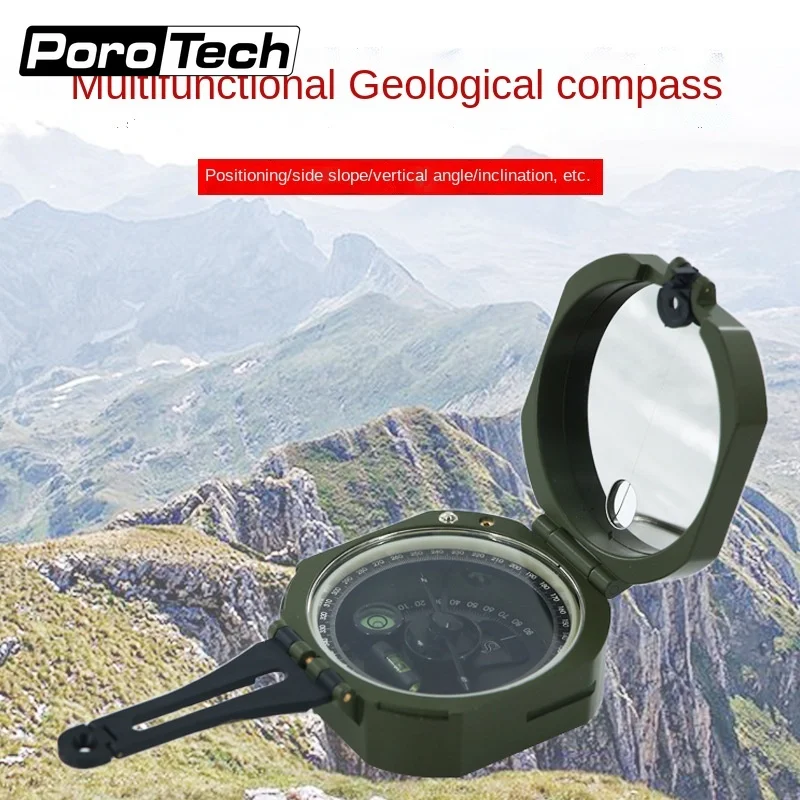 Multifunction Portable Folding Lens Compass Military Boat Dashboard Navigation Compass Dash Mount Outdoor Camping Hiking Surviva