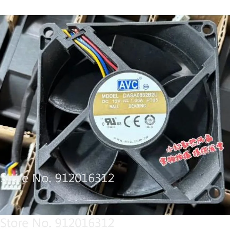 New Cooler Fan for AVC DASA0832B2U 12V 1.00A 8032 8cm Cooling Fan 80 * 80 * 32MM
