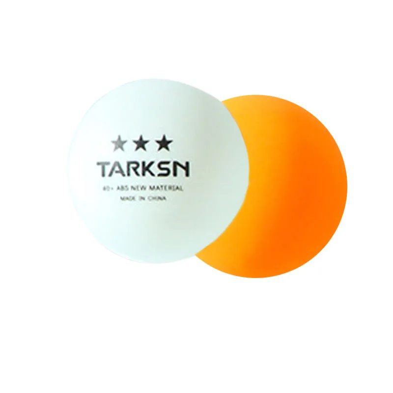 Taksn table tennis balls for training, high quality, 3 star, White/Orange, abs40 +