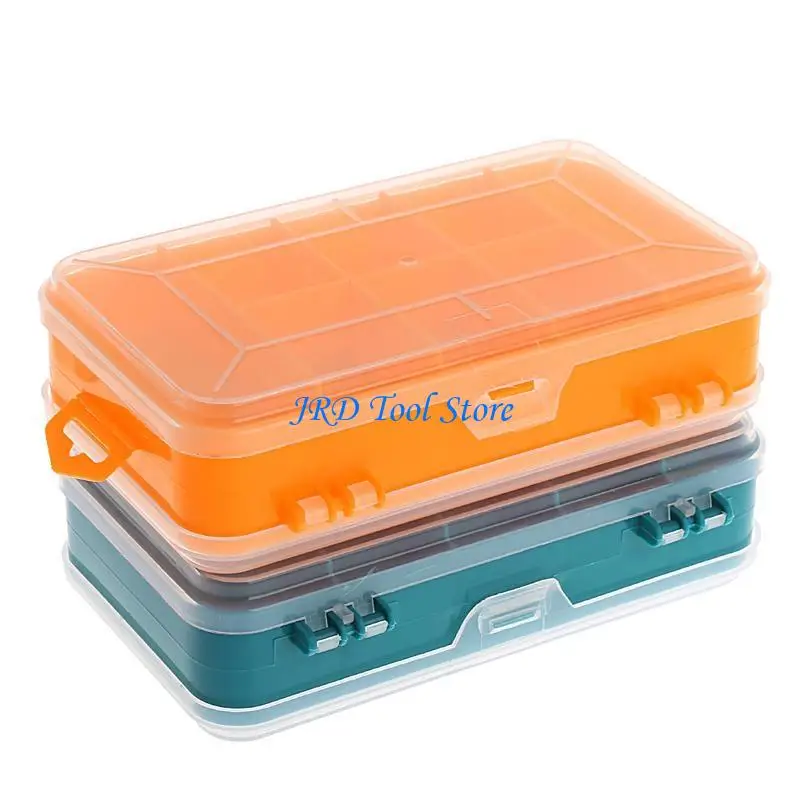 A2UD Tool Box Transparent Double-Side Multifunctional Storage Tool for Case Plastic f