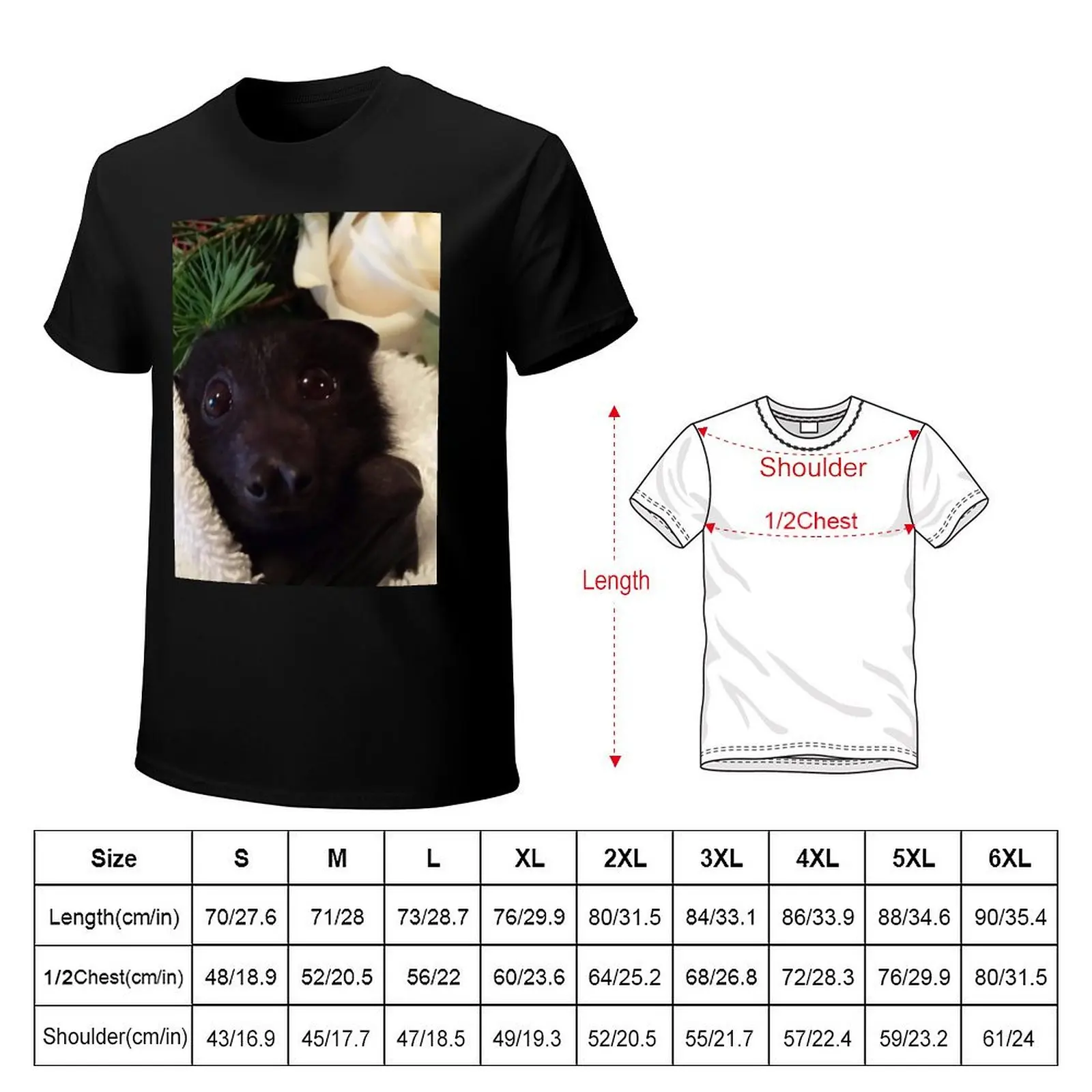 Baby Larry Black Flying Fox Bat. T-Shirt funny t shirts cotton T-Shirt