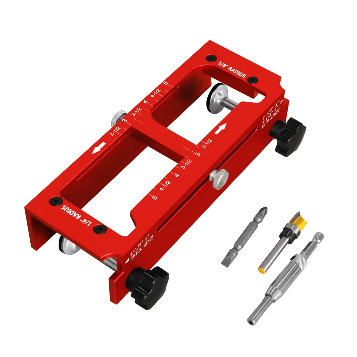 2 in 1 Hinge Drilling Fixture Combination Durable Door Frame Stable Locator Woodworking Installation Screws DIY Auxiliary Tools view 2