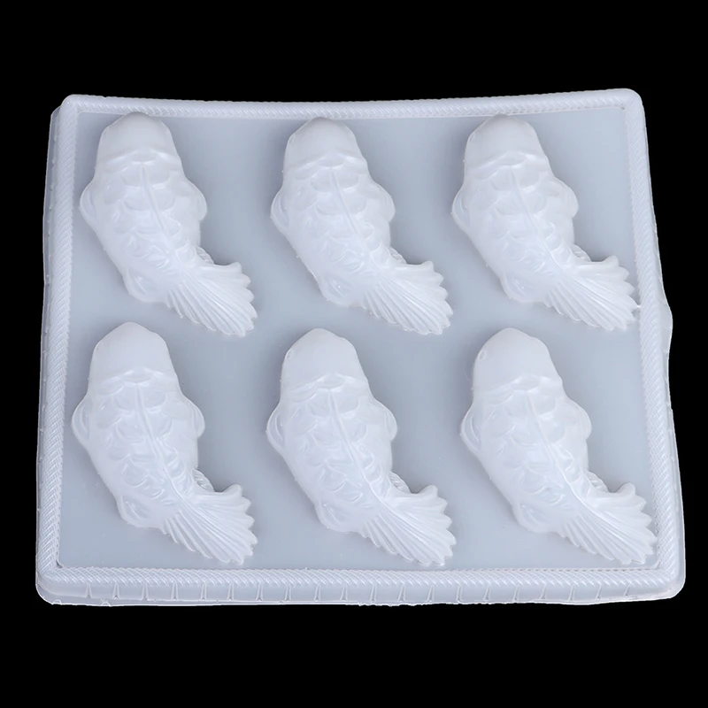 1PC 3D Koi Fish Carp Mold Plastic Jelly Handmade Sugarcraft Mold Mousse Cake Pudding Chocolate Mould Baking Tool