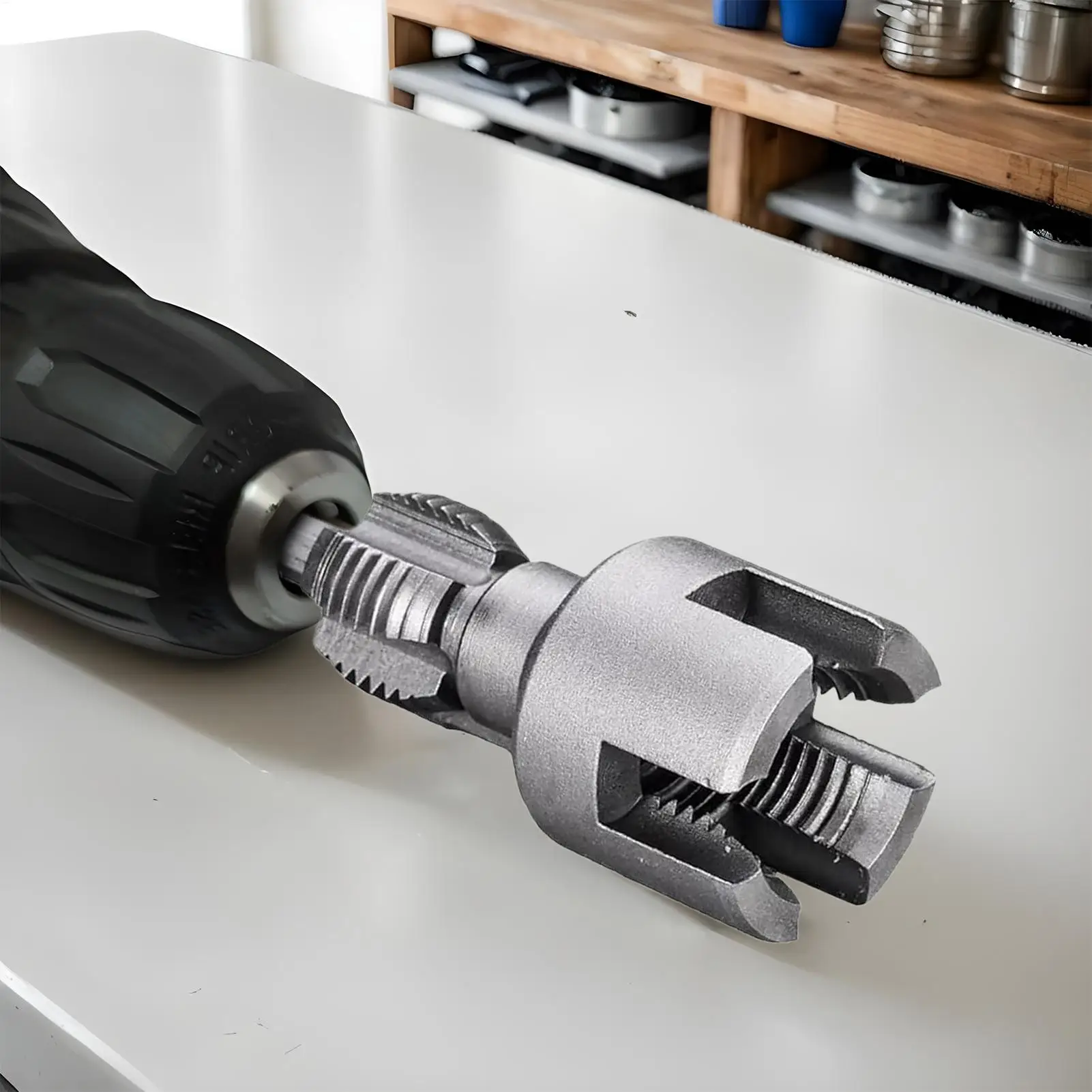 Internal External Pipe Threading Tool Electric Drill PVC Pipe Integrated Threader Precise Home Repair Supplies Maintenance