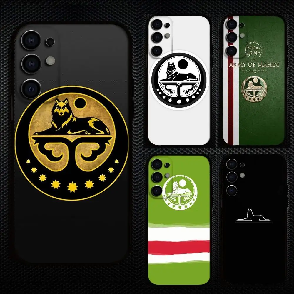 

Chechen Coat Of Arms Phone Case For Samsung S25,S24,S21,S22,S23,S30,Ultra,S20,Plus,Fe,Lite,Note,10,9,5G Black Cover