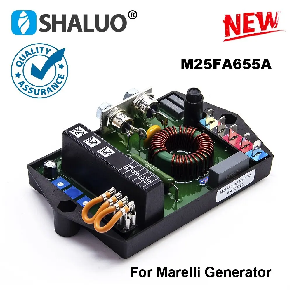 High Quality M25FA655A AVR For Marelli Generator Automatic Voltage Regulator Stabilizer Control Module Electric Genset Parts