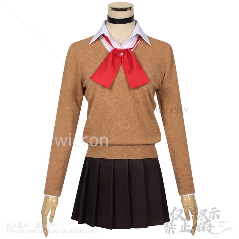 Seksowne anime Dandadan przebranie na karnawał JK mundurek szkolny sukienka Lolita sweter koszula kolczyk Momo Ayase dla dziewczynek boże narodzenie dostosowane