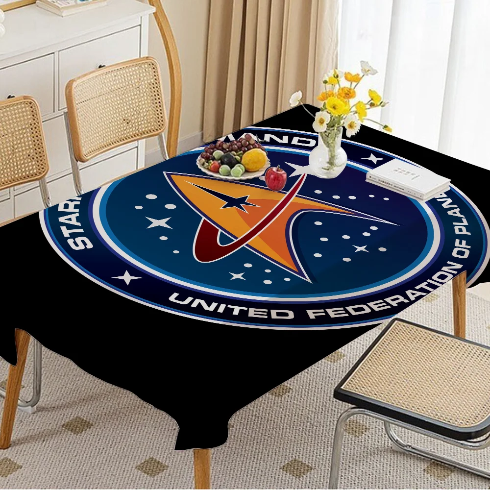 TV Show S-Star Trek Waterproof And Oil-proof Tablecloth Bedside Table Dustproof Decorative Cloth Living Coffee Tablecloth