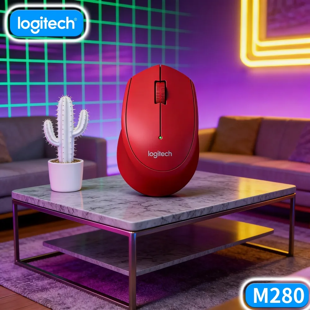 Wireless Mouse M280 Accurate Pointer Glide Performance Power Saving Mode For Home Surf Student Assignment Household Pc Work