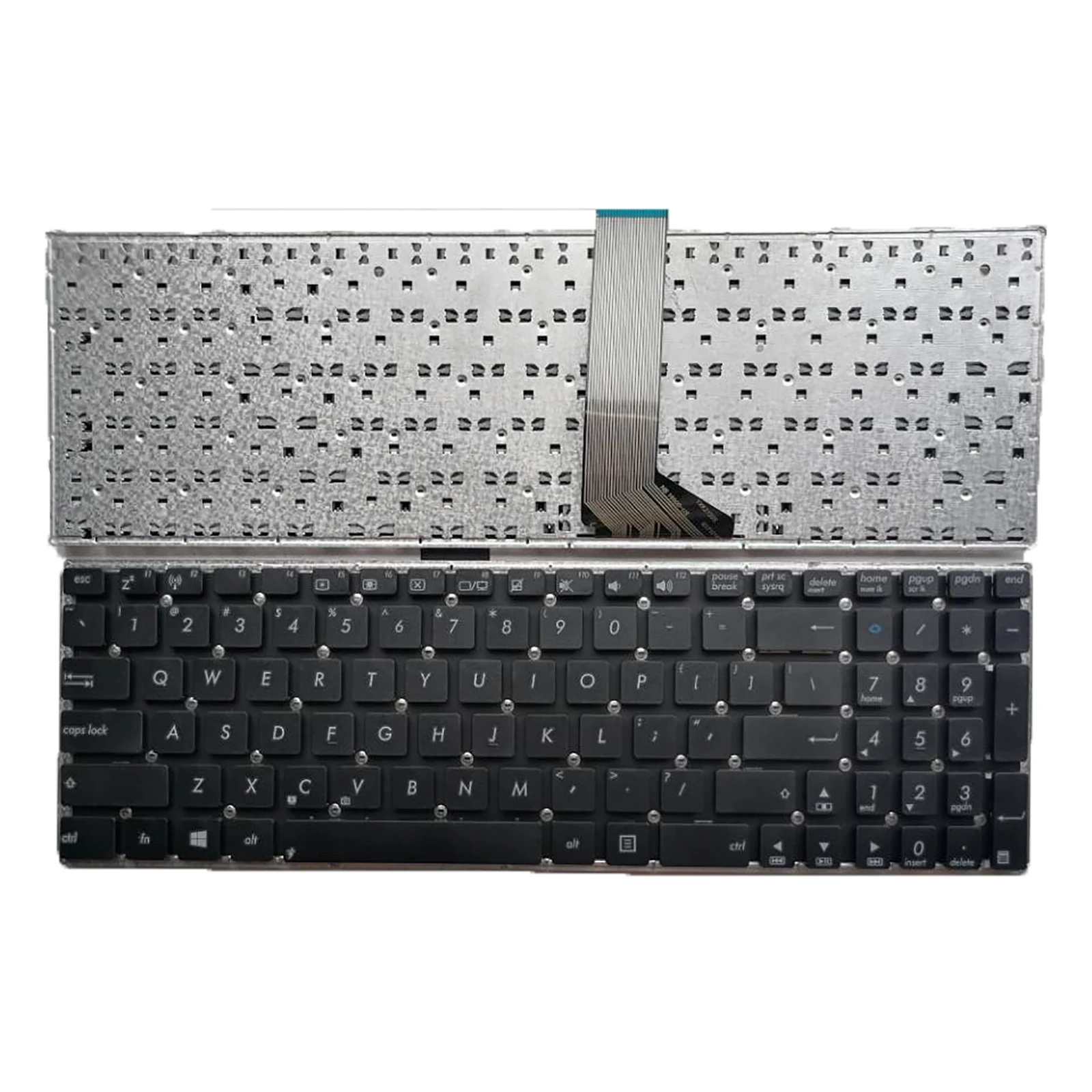 Para asus s500 s500c s500ca s550 s550c s550ca v500 v500ca f502 f502c eua teclado do portátil sem ponteiro sem luz de fundo