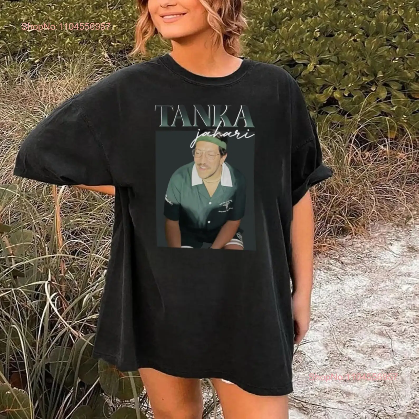 Camiseta Tanka Jahari Sal Vulcano Whole Pizza Gag 90s Estilo Vintage manga larga o corta