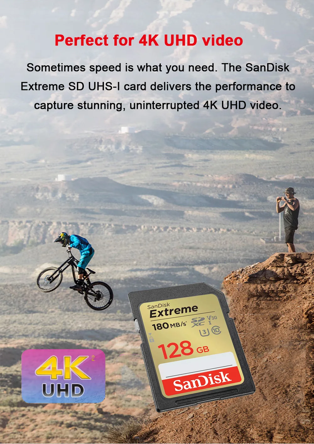 SanDisk Ultra/Extreme PRO UHS-I Karte 32GB 64GB 128GB 256GB SD-Karte C10 Flash-Speicherkarte SD U3 4K V30 Karten für Kamera – Detail 6