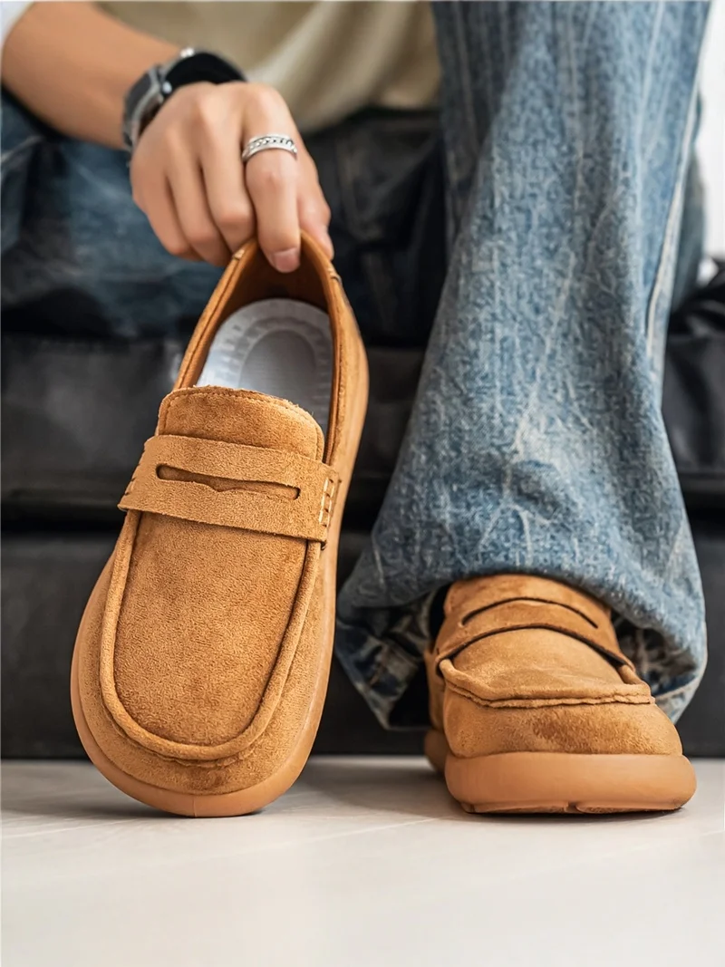 

Men's 2026 New Summer Retro Slip-On Work Commute Soft Bottom Mule Shoes Casual Breathable round Toe Flat Heel