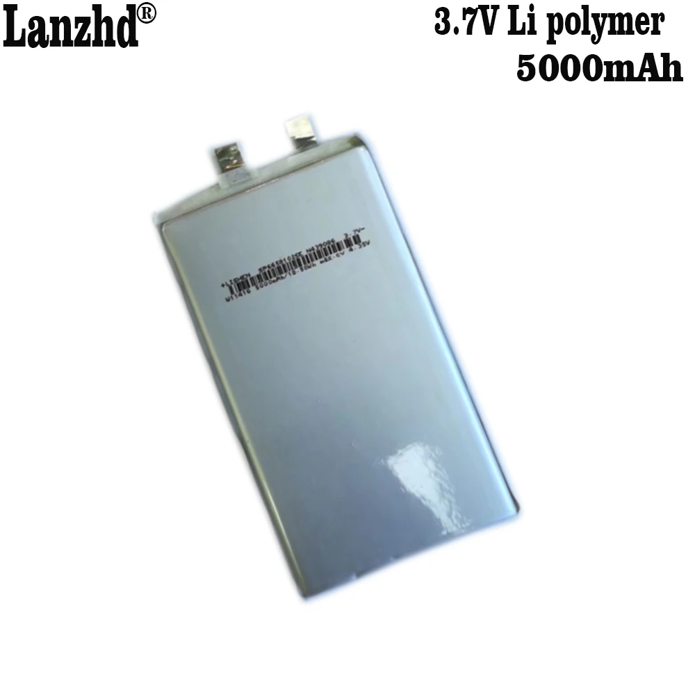 3.7V 5000mAh Rechargeable Polymer Lithium Li Lipo Battery 6658102 For PSP GPS ipod PAD MID Portable Power Bank Tablet PC
