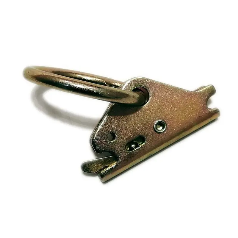 Powerful 8 Packs Steel E-Track O-Ring Tie-Down Anchors For E-Track Tie-Down System Secure Cargo In Enclosed Flatbed Trailers
