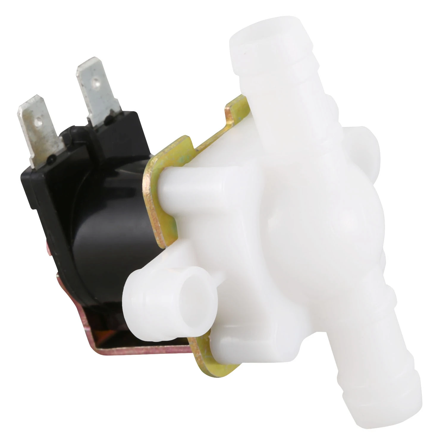 AS60-3/8Inch 12VDC Hose Barb Electric Solenoid Valve Plastic Body 12-Volt DC For Automatic Faucets Drinking Fountains-No Pressur