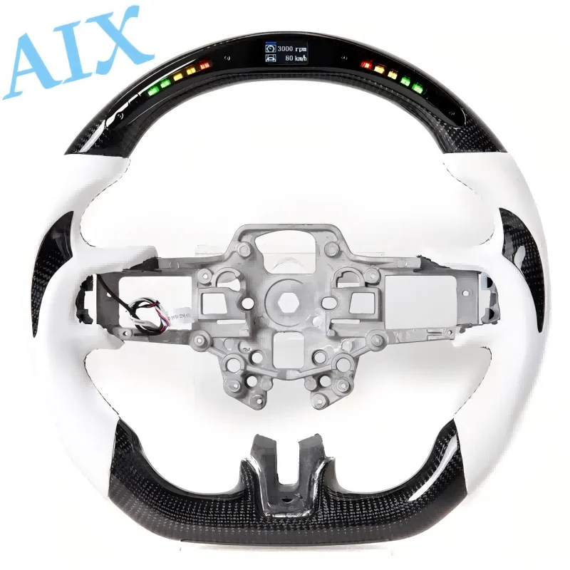 

Изготовленные на заказ светодиодные фонари переключения передач на руле из углеродного волокна послепродажного обслуживания — подходят для Mustang GT 2018-2020 гг.