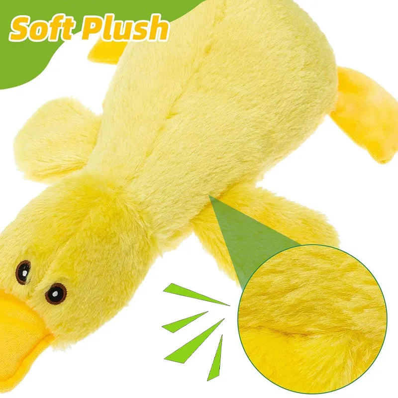 Plush Dog Toy Sound Pet Duck Toys For Small Medium Large Dogs Interactive Squeaky Puppy Training Biting Chew Toys Pet Supplies