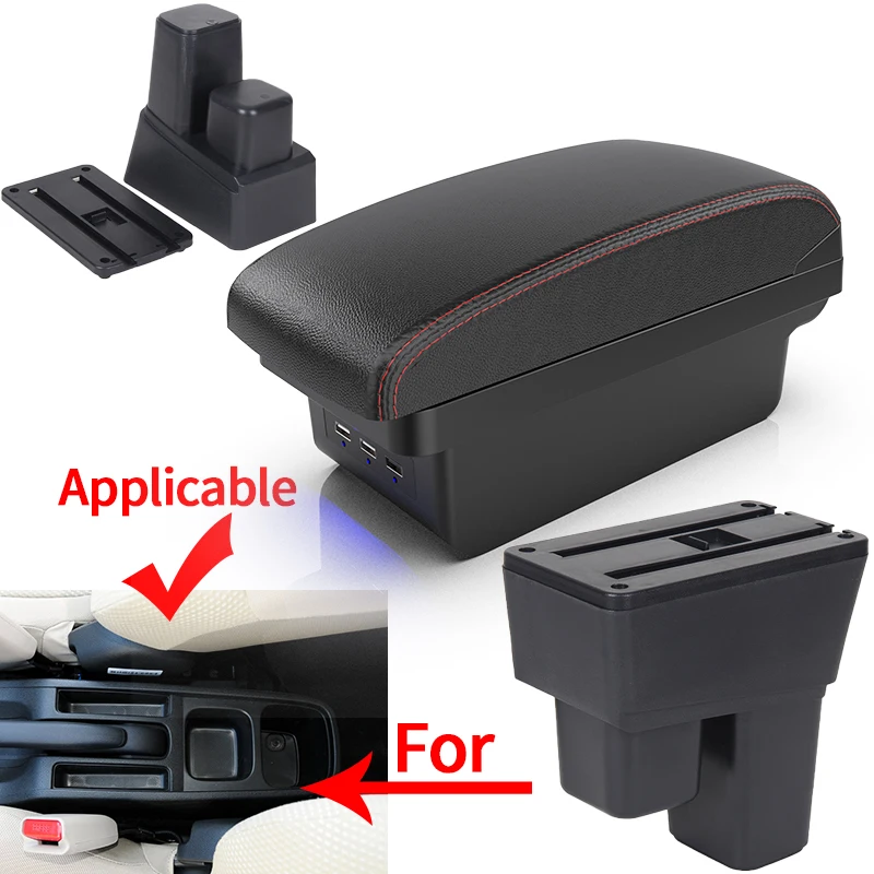 For Honda Jazz Armrest For Honda Fit Jazz 2 Car Armrest Box 2008 2009 2010 2011 2012 2013 Arm Storage Box car Accessories