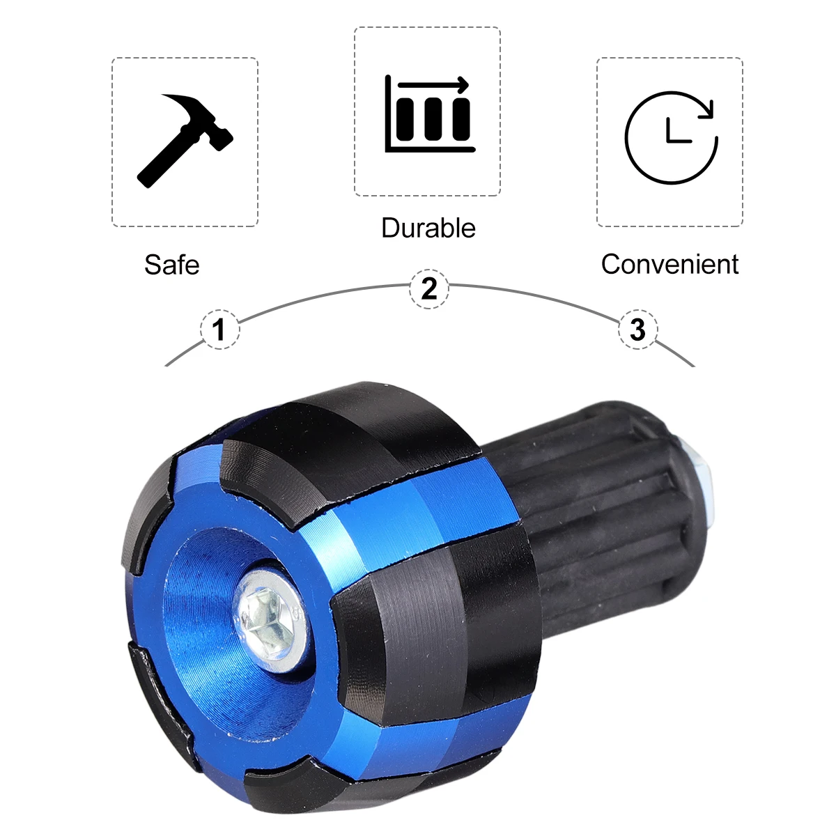 

2pcs Plug Motorbike Aluminum Alloy Durable Damage Resistant Impact Absorption Protection Cap Decoration Accessory Off Road