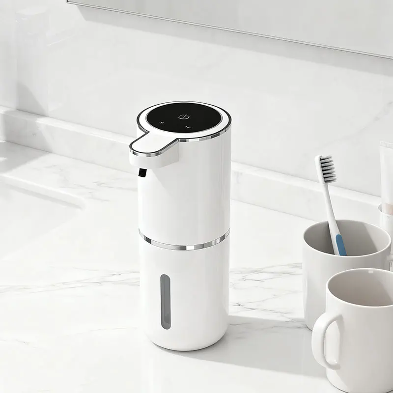 

Умный автоматический дозатор мыла Бесконтактный дозатор пенного мыла 380 мл USB перезаряжаемый с цифровым дисплеем высокой четкости