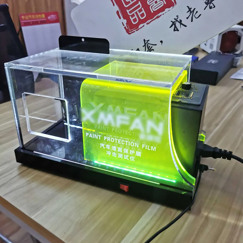 Professional PPF Gravelometer Testing Machine,Car Paint Protection Film Tester for Abrasion,Self Healing Performance Demo MO-620