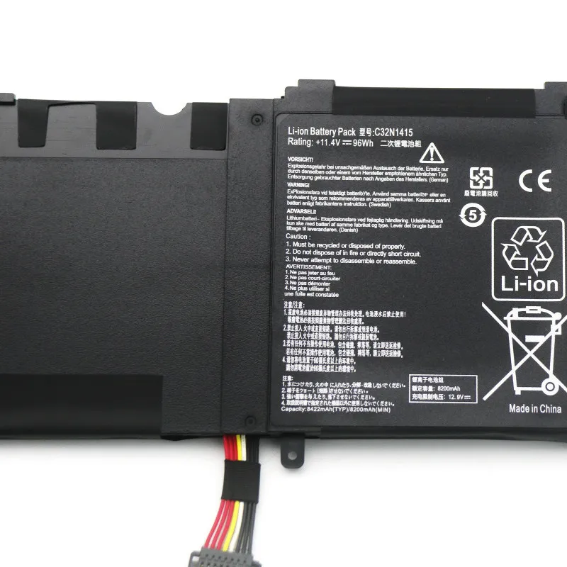 11.4V 96WH C32N1415 Laptop Battery For UX501 G501VW G501JW UX501VW UX501JW N501VW UX501LW