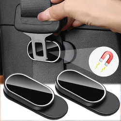 2Pcs Magnetic Car Seat Belt Holder Anti-Wear Stabilizer Adhesive Adjustable Fastener Clip for Auto Seat Safety Car Accessories