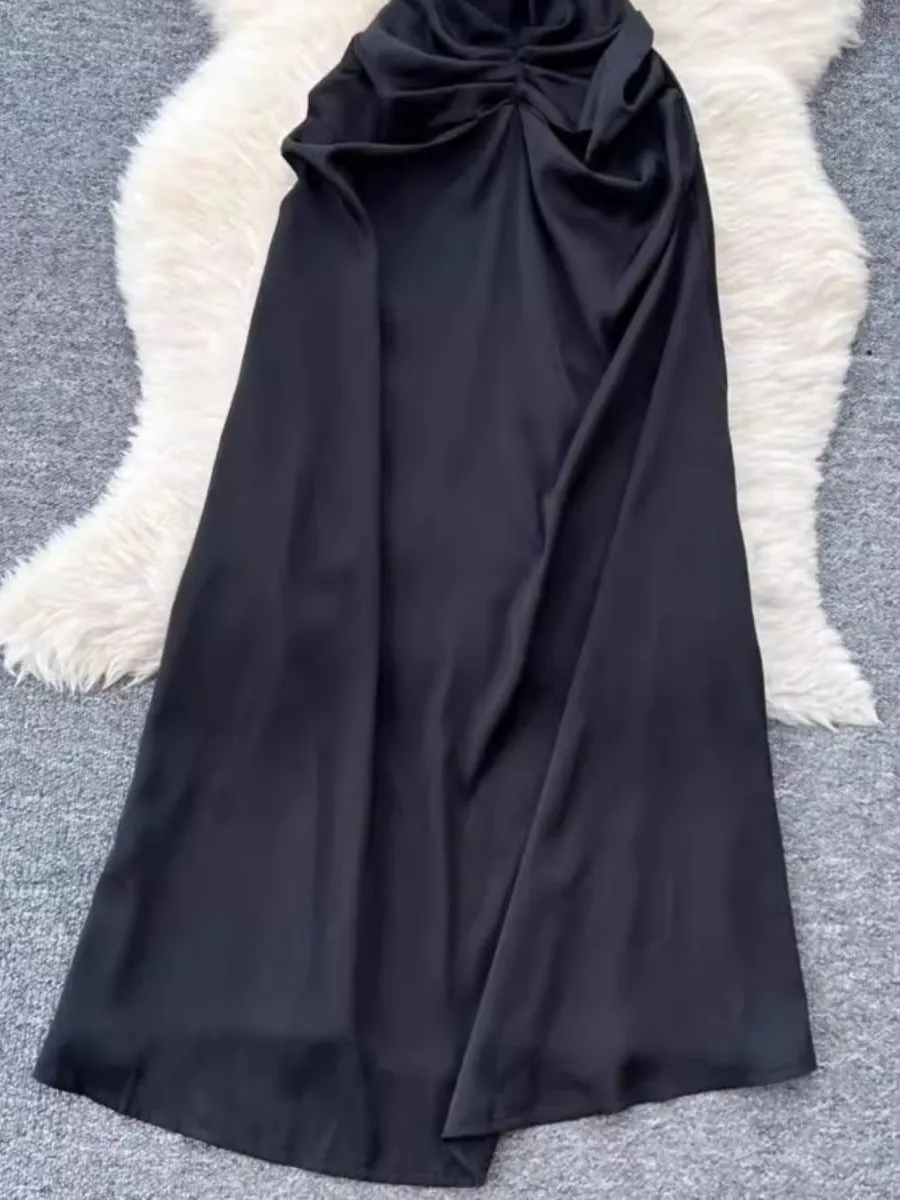 Foamlina rench pesado quente broca rendas retalhos cintura cinched fino ajuste elegante vestido longo chique luz luxo branco vestido de noite