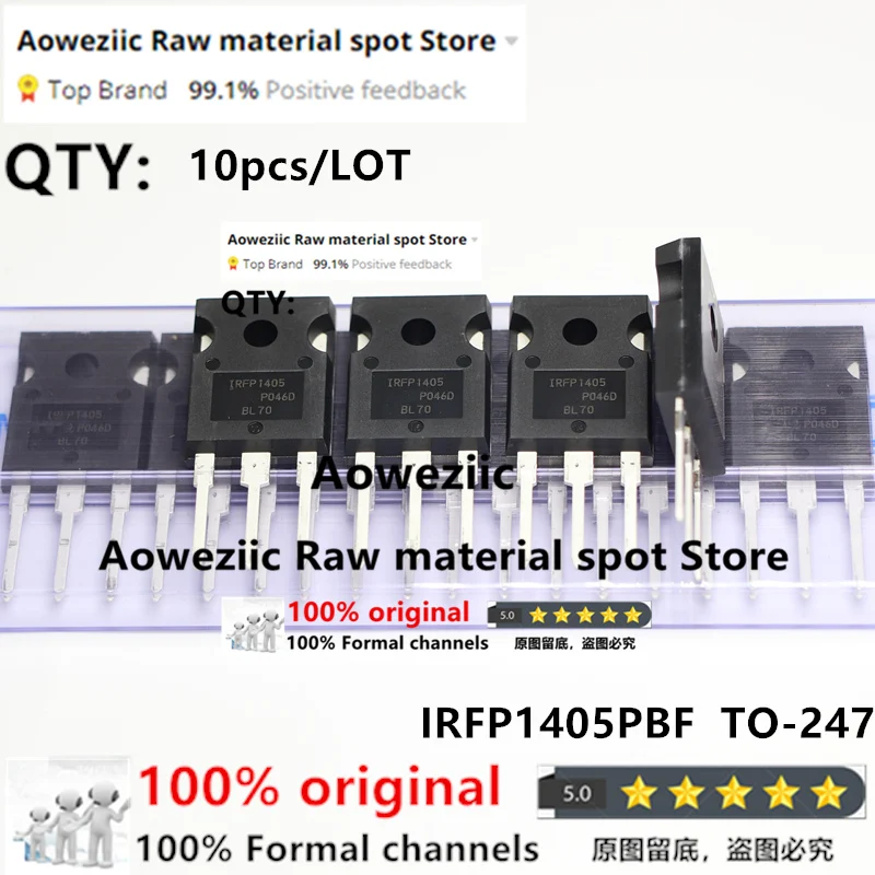 Aoweziic 2020+ 100% New Imported Original  IRFP1405 IRFP1405PBF TO-247  N-channel MOS FET 55V 95A