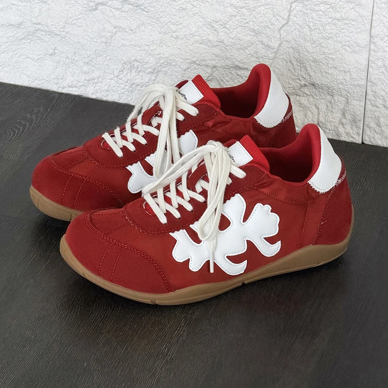 Unisex Couple Square Toe Thin Sole Skate Shoes Niche Design Breathable Lightweight Casual Street Sneakers