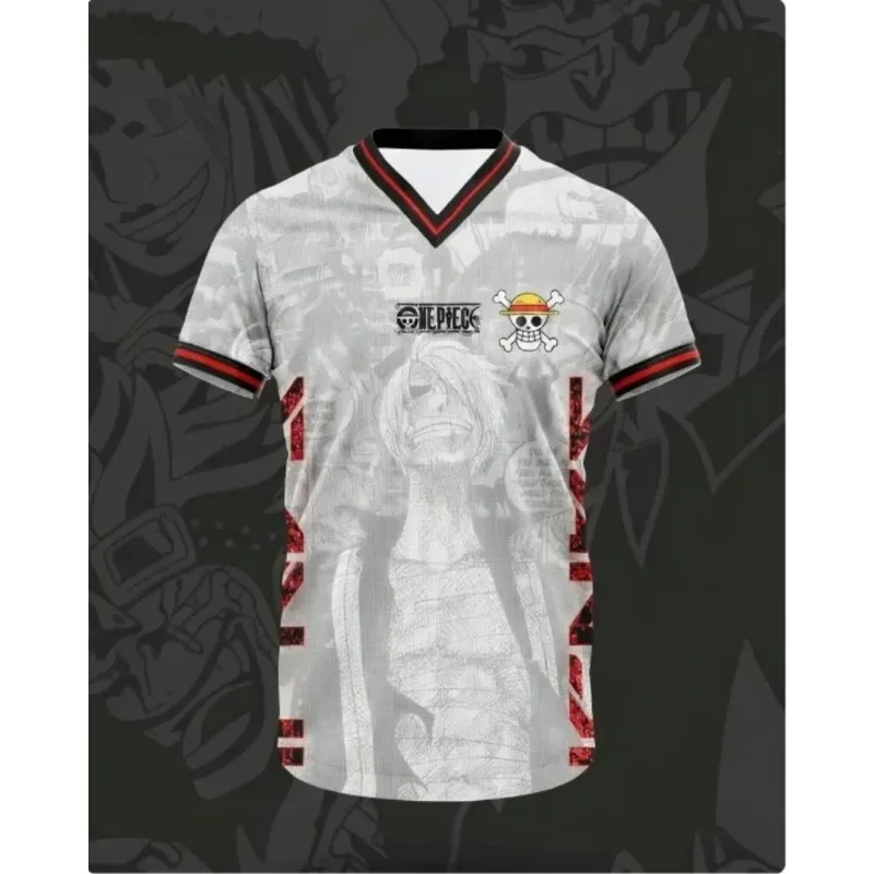 One Piece Zoro 3D All Over Print Swords Pattern Breathable Techwear Soccer Jersey T-Shirt Quick Dry Unisex Short Sleeve