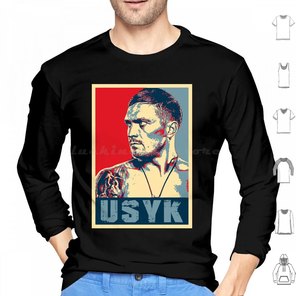 Oleksandr Usyk Hope Hoodies Long Sleeve Oleksandr Usyk Oleksandr Usyk Ukrainian Professional Boxer Heavyweight