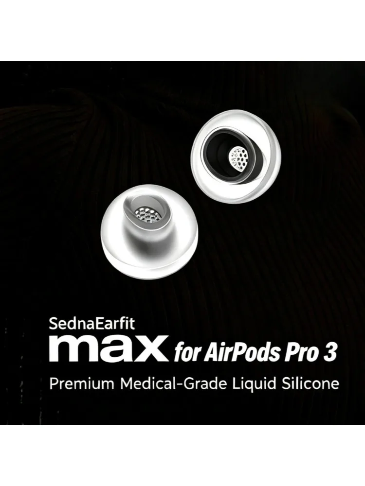 AZLA SednaEarfit Max do AirPods Pro 3 Premium LSR Wkładki douszne Silikonowe nakładki na słuchawki Bezprzewodowe etui na słuchawki Akcesoria — zdjęcie produktu 7