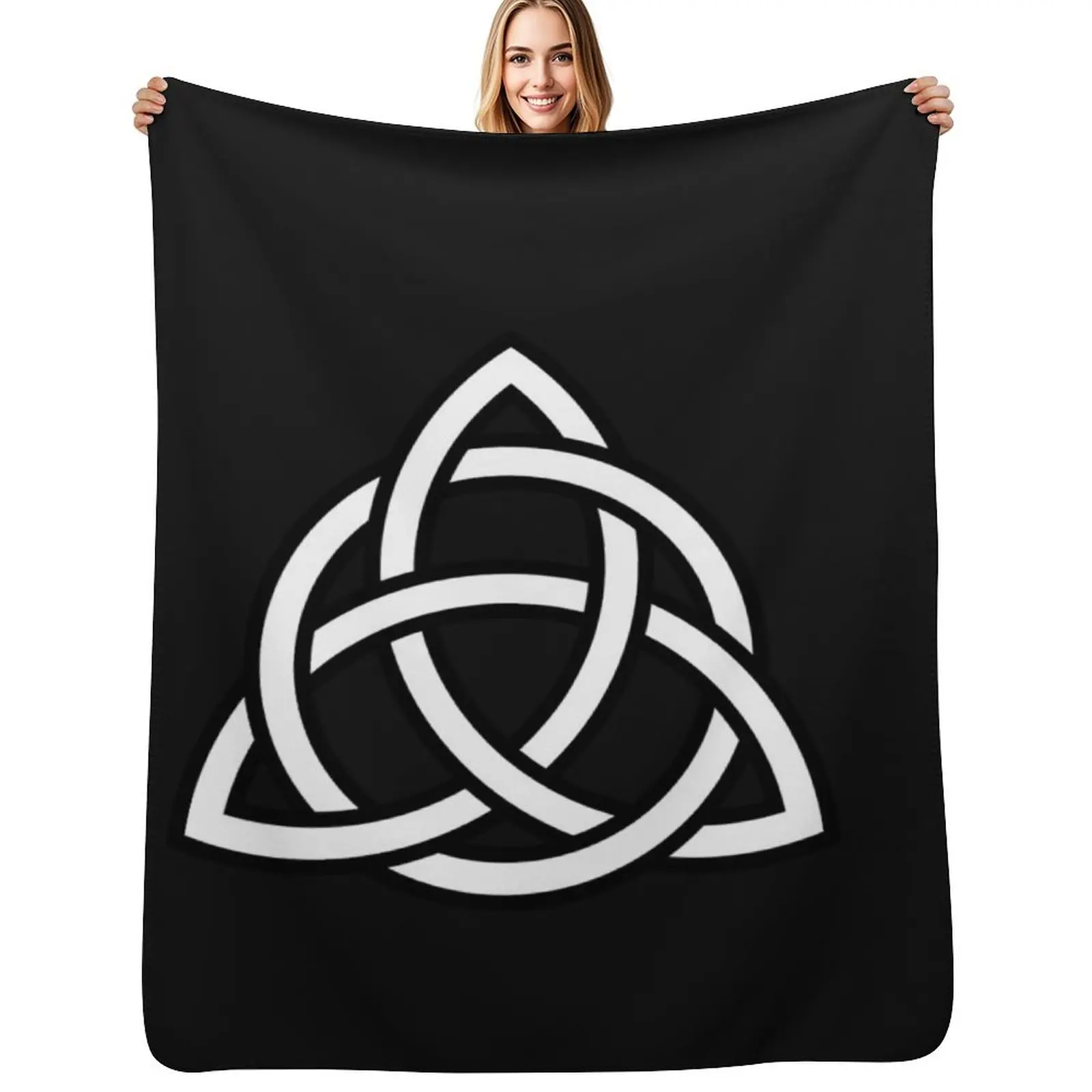 

Celtic Trinity Knot Throw Blanket Soft Comfort Blanket for Reading Watching TV