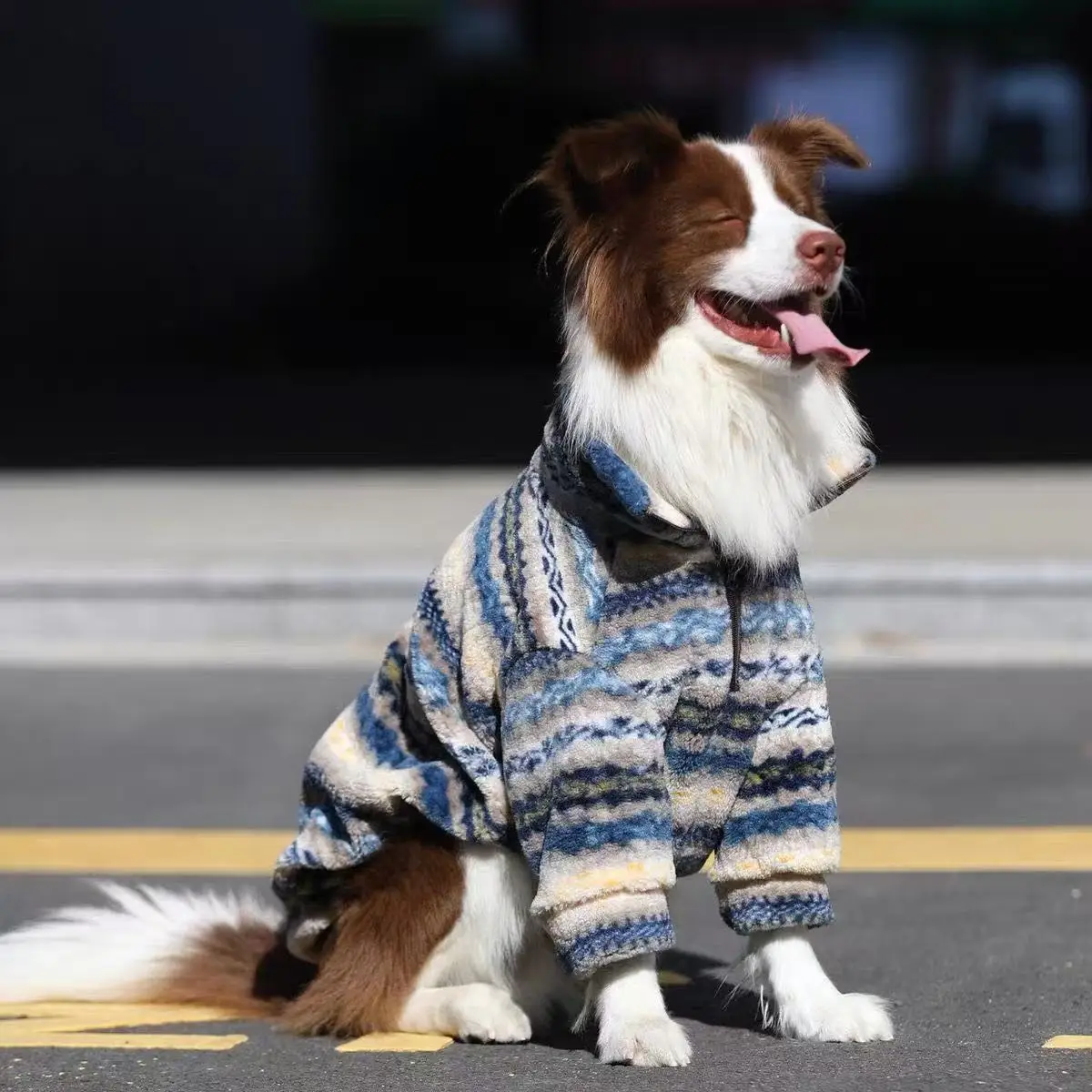 

Pet Large Dogs Clothes For Winter Warm Plush Coat Big Dogs Jacket Labrador Golden Retriever Warm Thicken Jacket Fashion Clothes