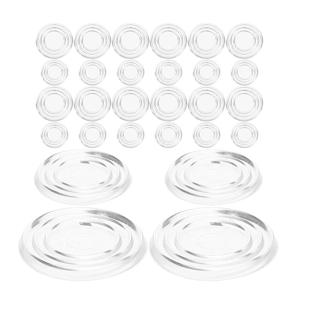 

100pcs Table Protector Bumpers Clear Transparent Anti-Skid For Coffee Table Glass Top Furniture Countertop Bumpers Dots Cabinet