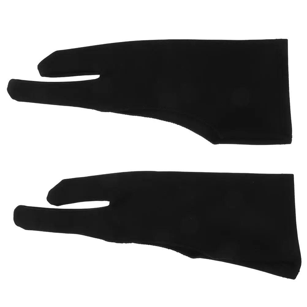 

3Pcs Anti-fouling Wear-resistant Gloves Two-finger Sketch Painting Drawing Artists Reducing Friction Elastic Supplies