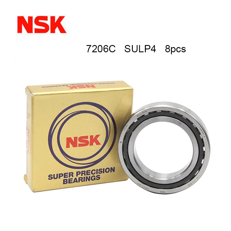 

NSK Япония 8 шт. подшипник 7206C SULP4 шарикоподшипники высокого качества с доставкой