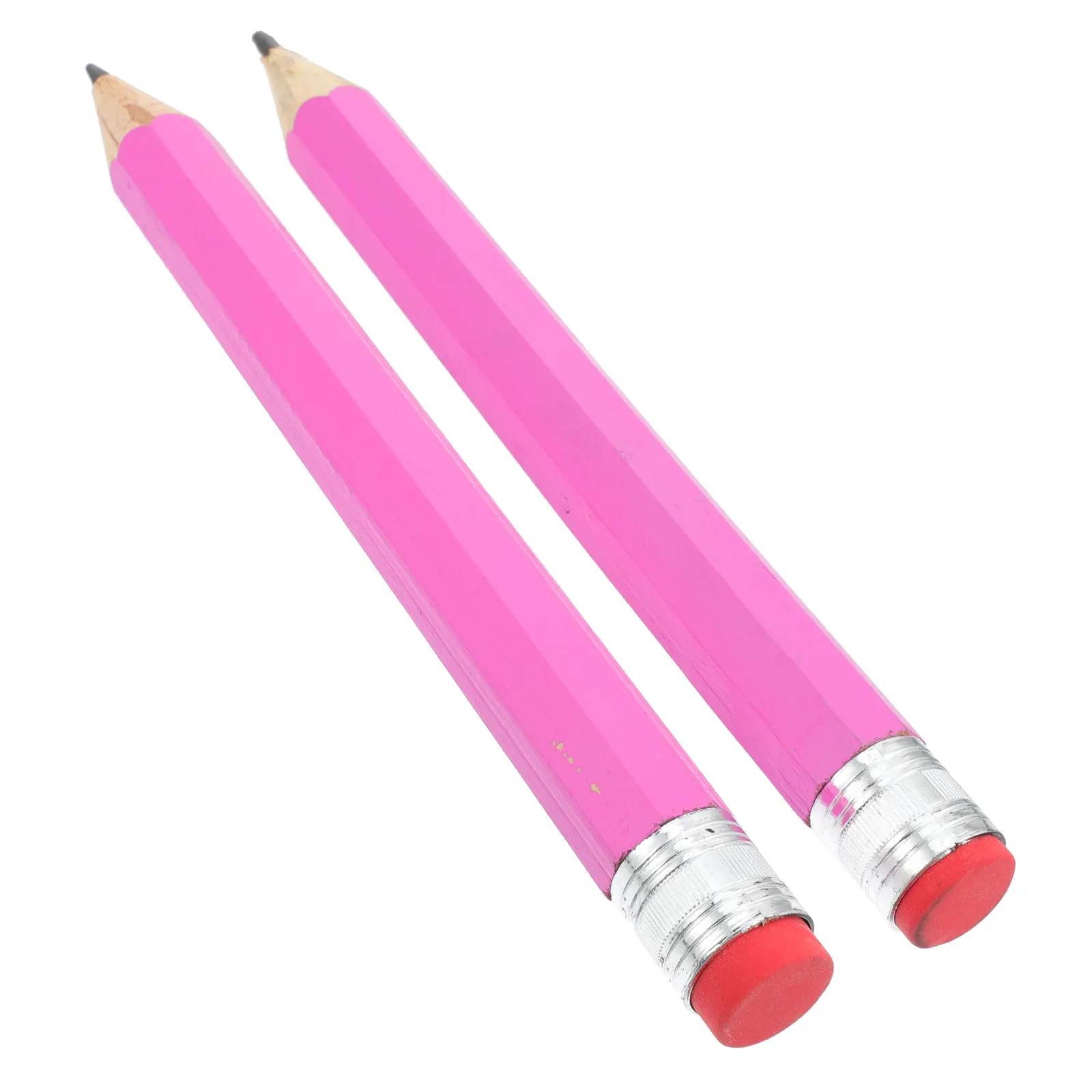 

2 Pcs Wooden Pencil Drawing Writing Small Long Pencils Bamboo Large Toddler