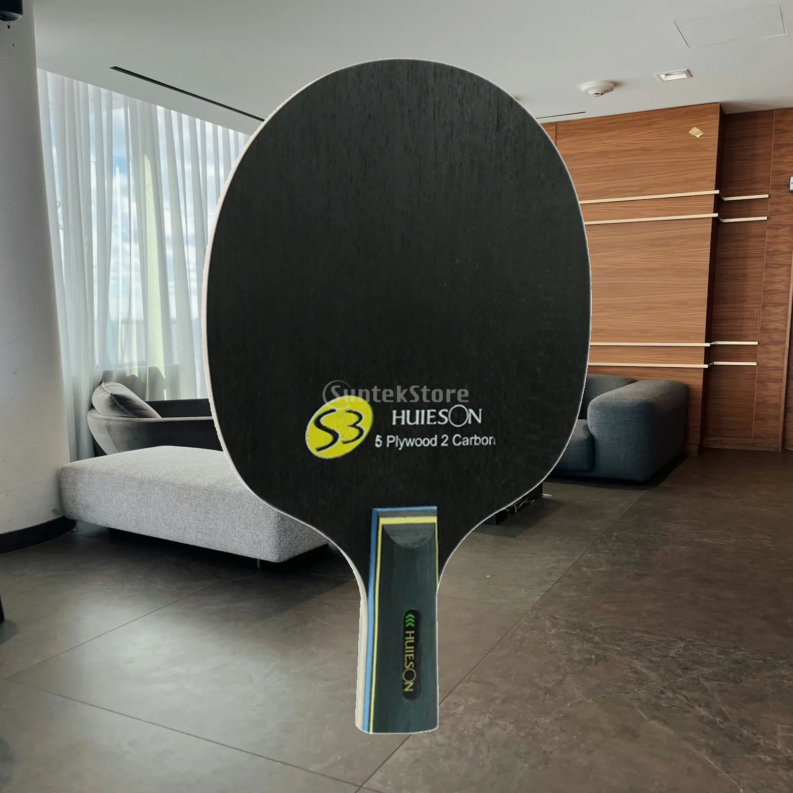 Professional Ping Pong Racket Blade Base Plate 7 Ply Wood Carbon for Training Match and Practice Use