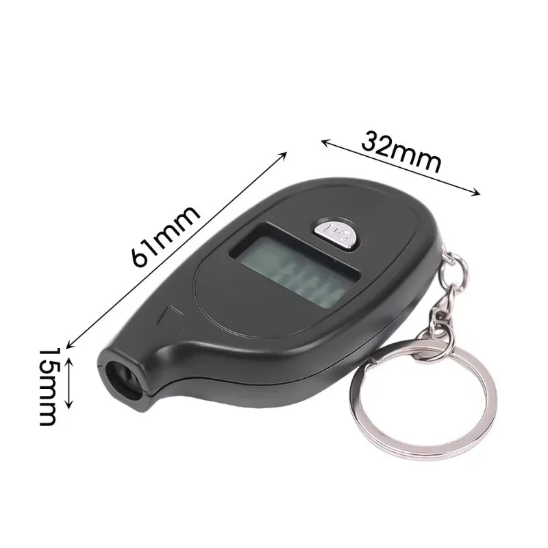 Car Tire Pressure Indicator Digital Lcd Display Tire Gauge Mini Keychain Car Motorcycle Bike Valve Cap Sensor Detector