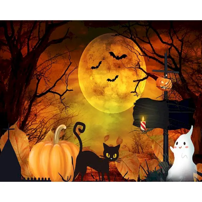 

GATYZTORY Painting By Numbers 40x50cm Kits Pumpkin Cat Animals Drawing On Numbers For Adults Kill Time Diy Gift