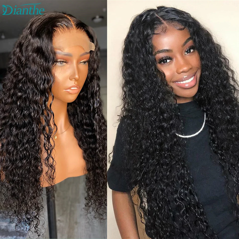 

30 Inch Water Wave Wigs 5x5 Lace Closure Human Hair Wigs Brazilian Hair Wigs For Women 4x4 Transparent Lace Wigs Dianthe Hair