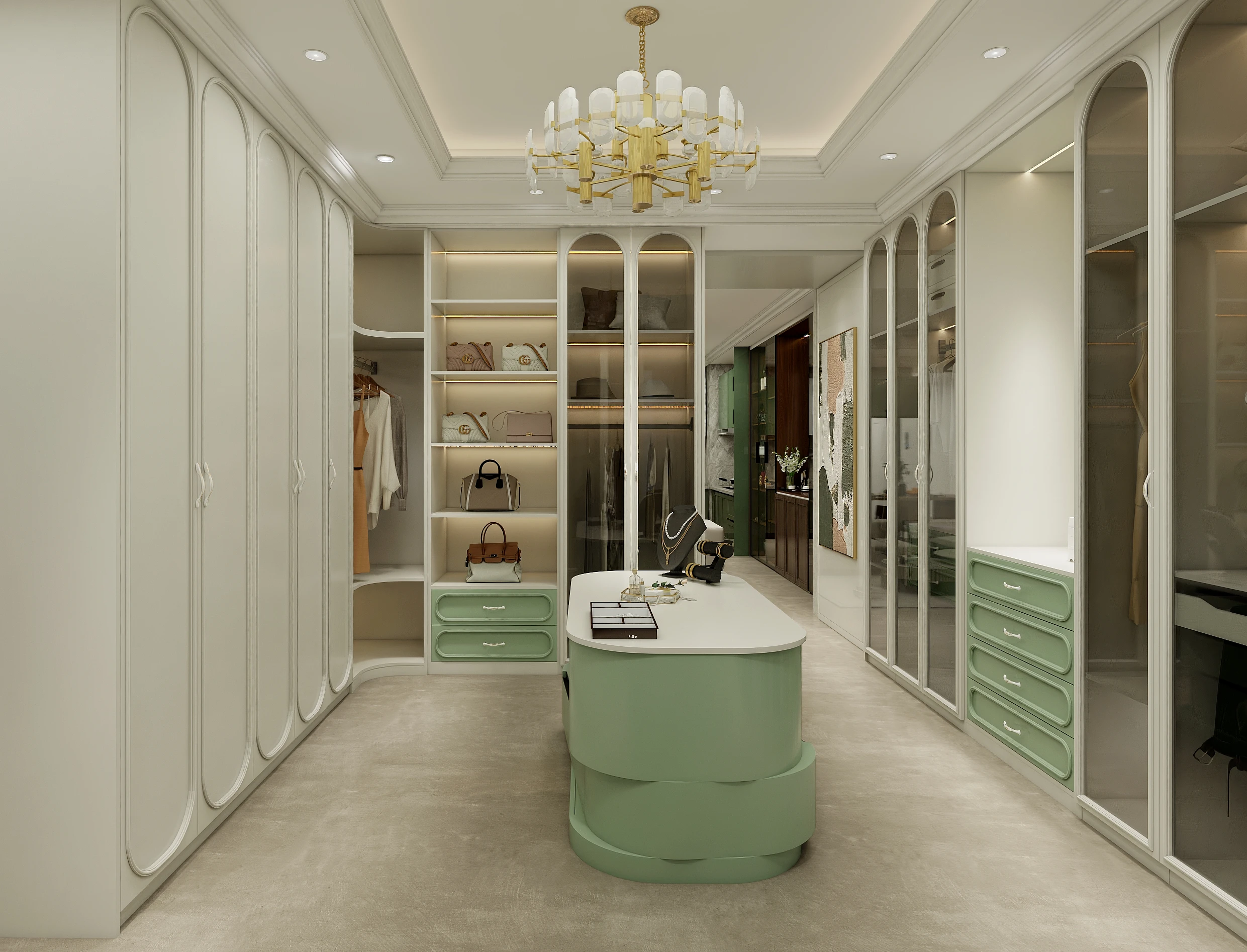 منظم خزانة ملابس خشبي متين حديث لأثاث المنزل أو الفندق لاستخدام غرفة النوم أو الشقة #3