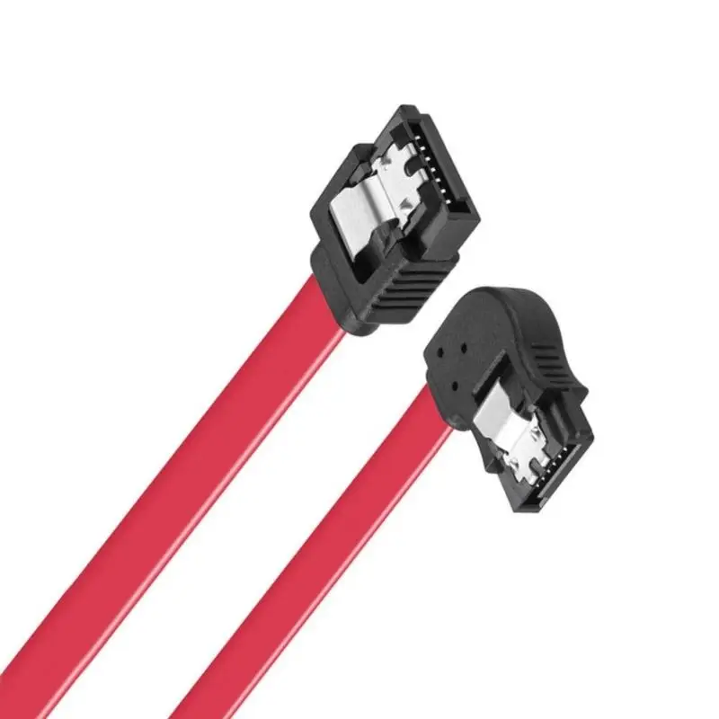 R53C Satas Wire 6Gbps Locking Latches Cable Low Profile Angled Connectors 19.68Inch